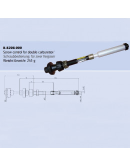 ACCELERATORE DA PANNELLO PER DUE CARBURATORI