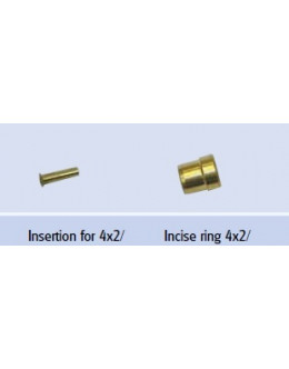 Brake hose connection for rilsan tube FOR BRAKE SYSTEM 4*2 MM