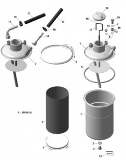 SERBATOIO OLIO ROTAX 912 e 914 e accessori