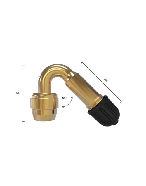 10 Pezzi Prolunga Valvola Pneumatici A 180° - Adattatore Universale Per Gonfiare Auto, Moto, Bici, Camper E Camion