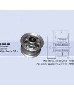 TAIL WHEEL 3'' - ECO 