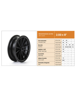 PLASTIC WHEEL 2.50-8''